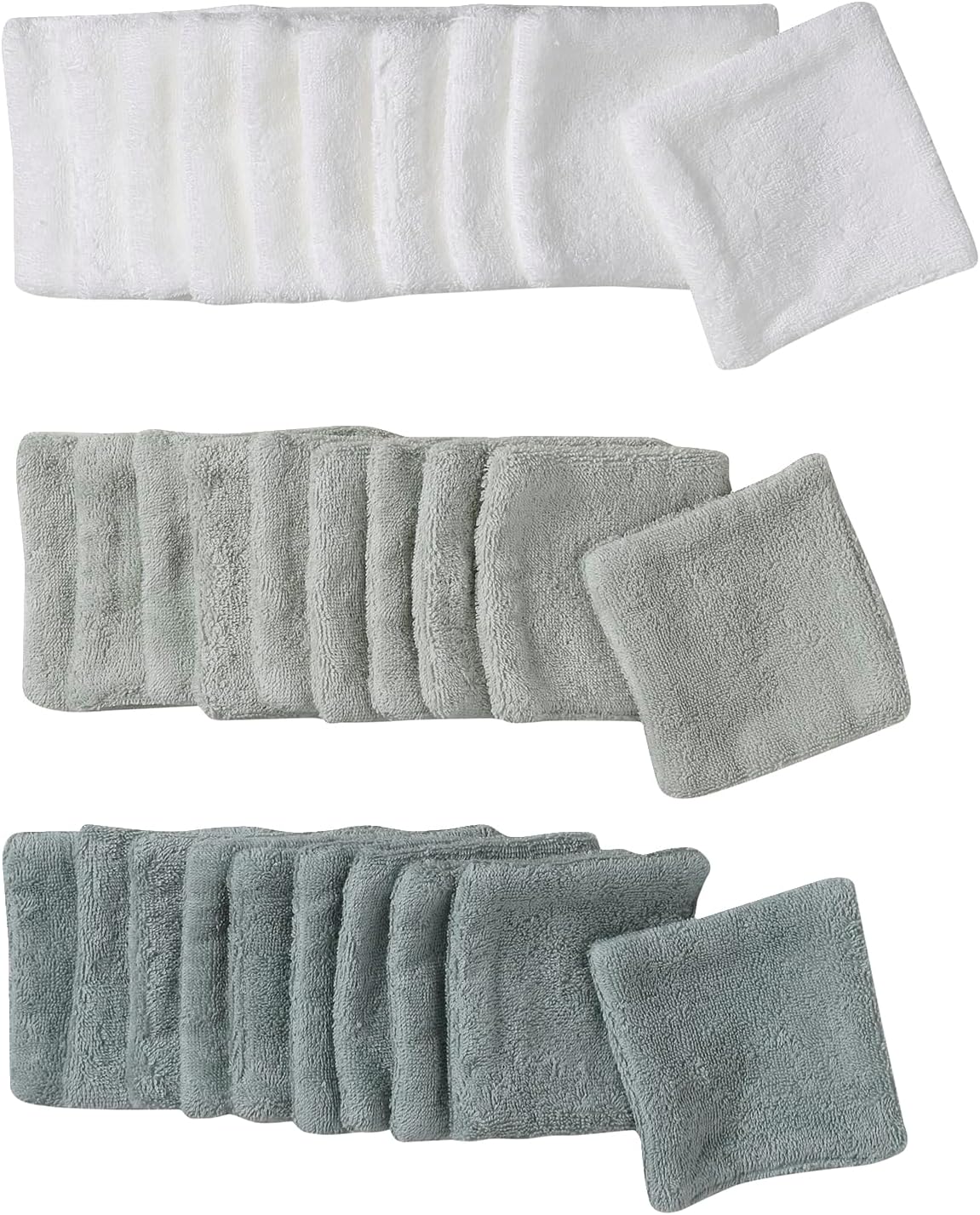 Lingettes Lavables Bébé - Lot de 30 - Avec Pochon de Rangement