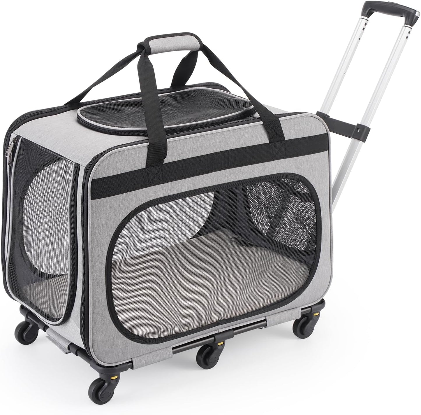 Sac de Transport pour Animaux - Roulettes Amovibles - Pliable et Spacieux
