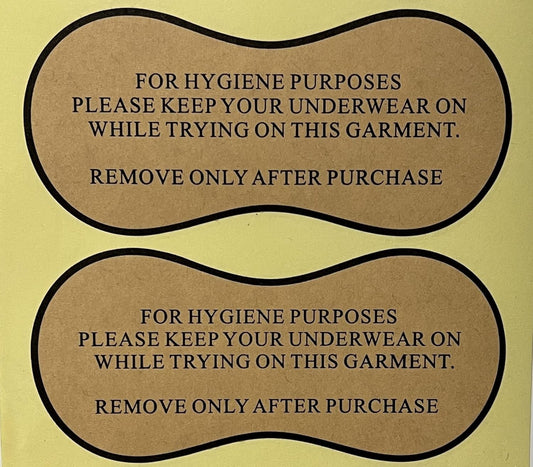 Autocollants Hygiène - Adhésif Réutilisable - Pour Maillots et Lingerie