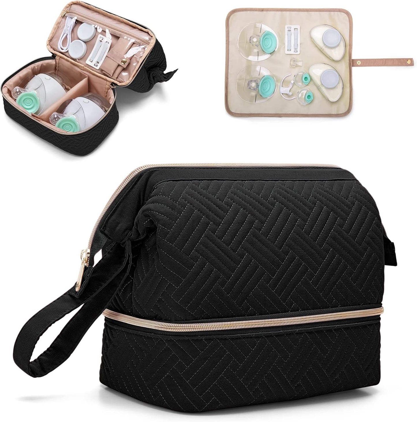 Sac de Transport pour Tire-Lait - Double Couche - Poches Isolées
