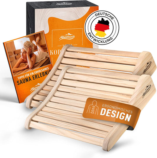 Appuie-tête Ergonomique en Bois - Confort Sauna - Design Unique