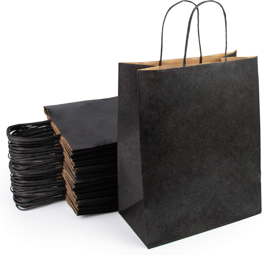 Sacs Cabas en Papier Kraft - Lot de 50 - 100% Recyclables