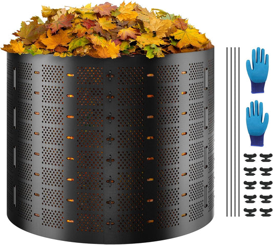 Composteur de Jardin - Grande Capacité 1000L - Circulation Efficace de l'Air