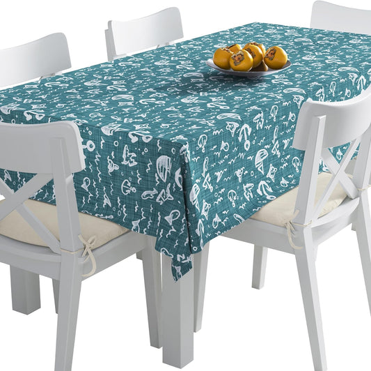 Nappe Imperméable - Lavable en Machine - Motif Voiliers et Ancres