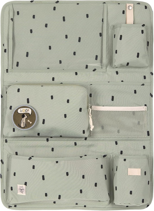 Organisateur de Voiture - Pliable et HydroFuge - Happy Prints Olive