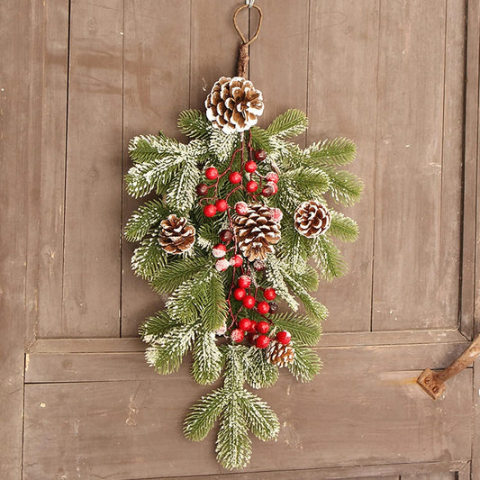 Guirlandes de Noël - Forme de Goutte - Décoration de Porte d'Entrée