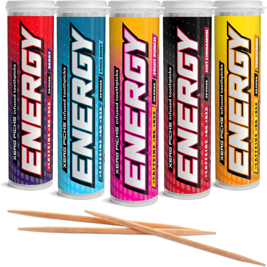 Cure-dents Énergisants - Caféine & Vitamines - Édition Limitée