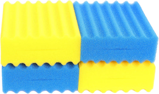 Éponge Filtrante - Compatible Sunsun CBF-350 - Filtration Jaune et Bleue