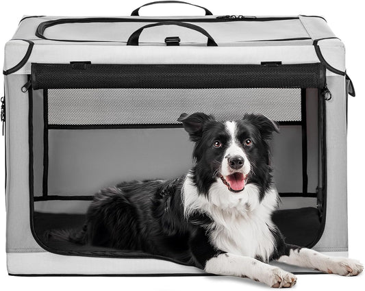Cage Portable pour Chien - Tissu Oxford Durable - Ventilation Optimale