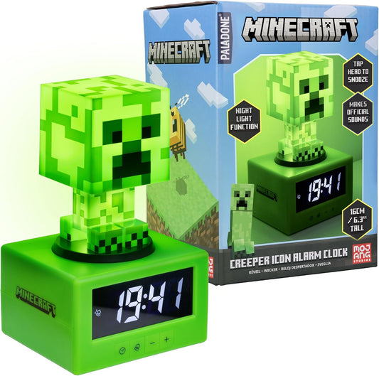 Réveil Numérique Minecraft - Figurine Creeper - Veilleuse Activable