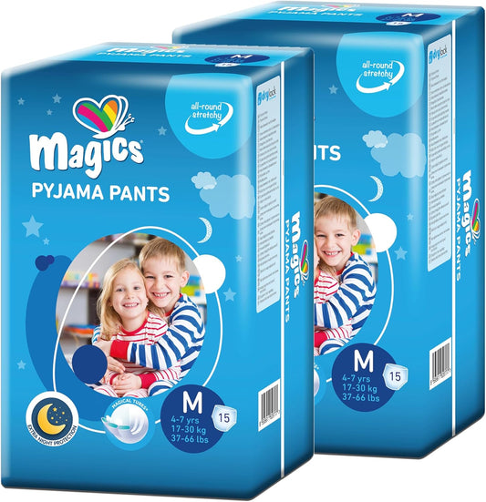 Pyjama Pants Absorbants - Enfants 4-7 Ans - Taille M (17-30 Kg)