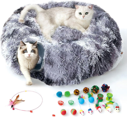 Tunnel pour Chat - 3 Configurations - Dôme Détachable