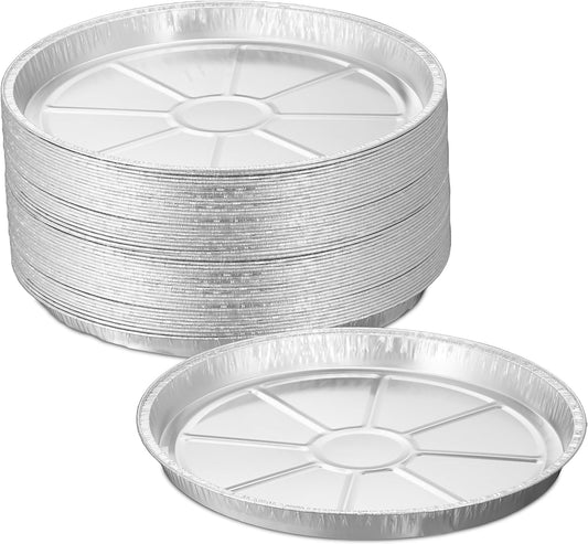Barquettes Rondes en Aluminium - Lot de 50 - Accessoires de Barbecue