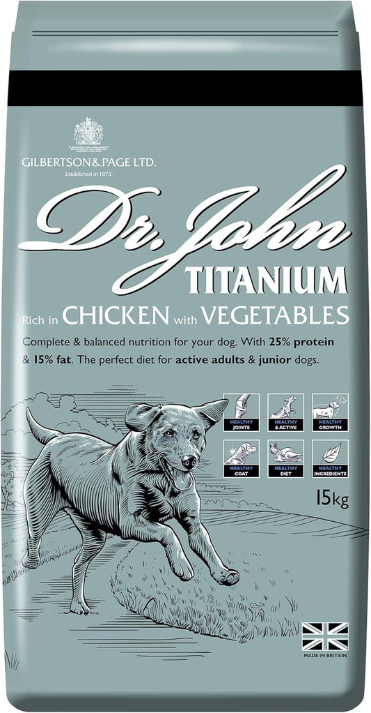 Nourriture Sèche pour Chiens - Poulet Savoureux - Riche en Légumes