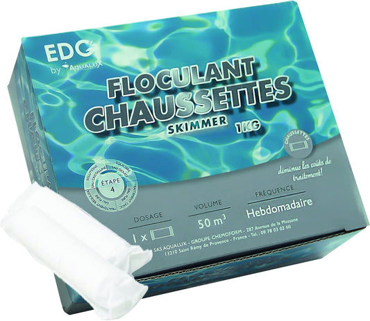 Cartouches Floculantes Piscine - Double Effet Floculant - Clarifiant Eau Cristalline