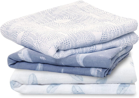 Langes en Mousseline - 100% Coton Biologique - Pack de 3