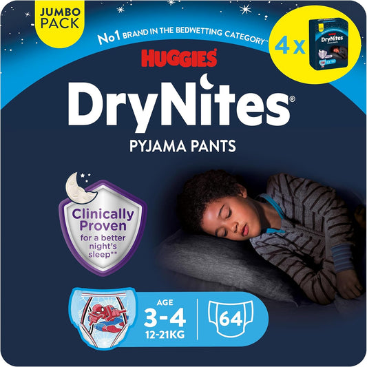 Sous-vêtements de Nuit Absorbants - Garçons 3/5 Ans - Motifs Spiderman