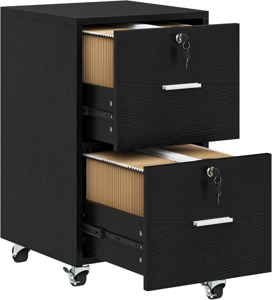 Caisson de Bureau - 5 Roulettes - Serrure Sécurisée