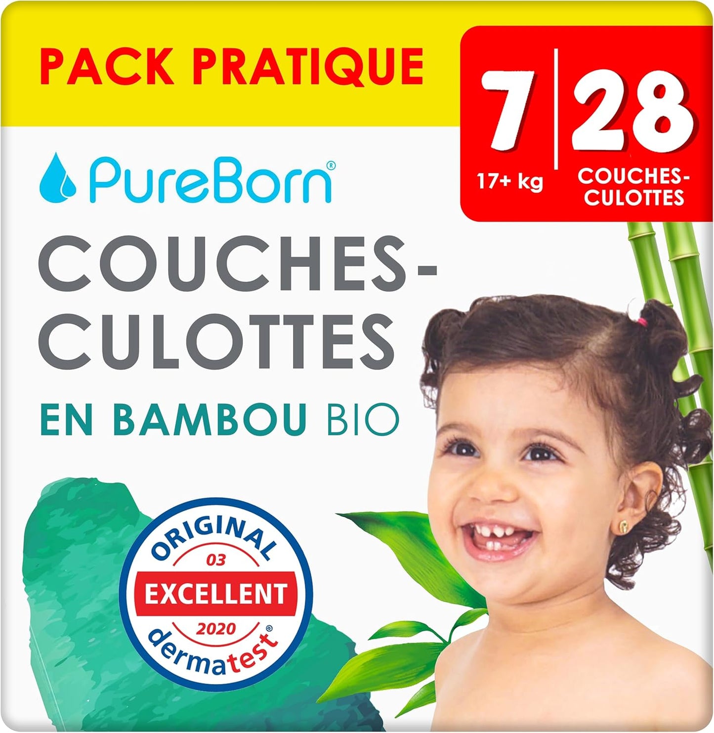 Couches Culottes Bébé - Ultra-Absorbantes - Hypoallergéniques