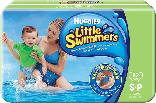 Couches de Bain Huggies Little Swimmers - Taille 3-4 - Protection Anti-Fuites