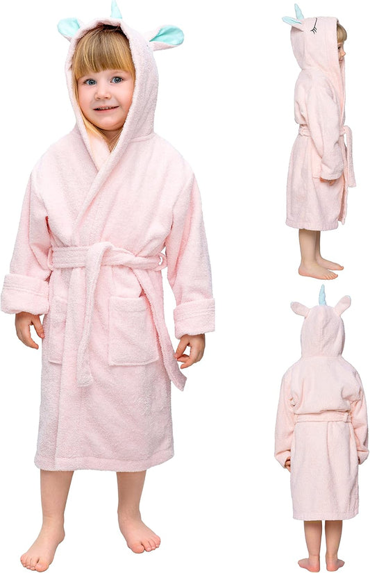 Peignoir Enfant Licorne - 100% Coton OEKO-TEX® - Fille et Garçon
