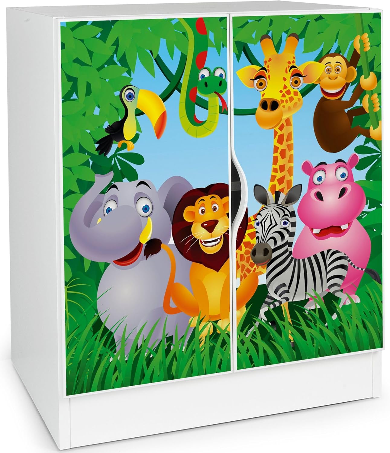 Armoire Enfant - Étagère Réglable - Design Ludique
