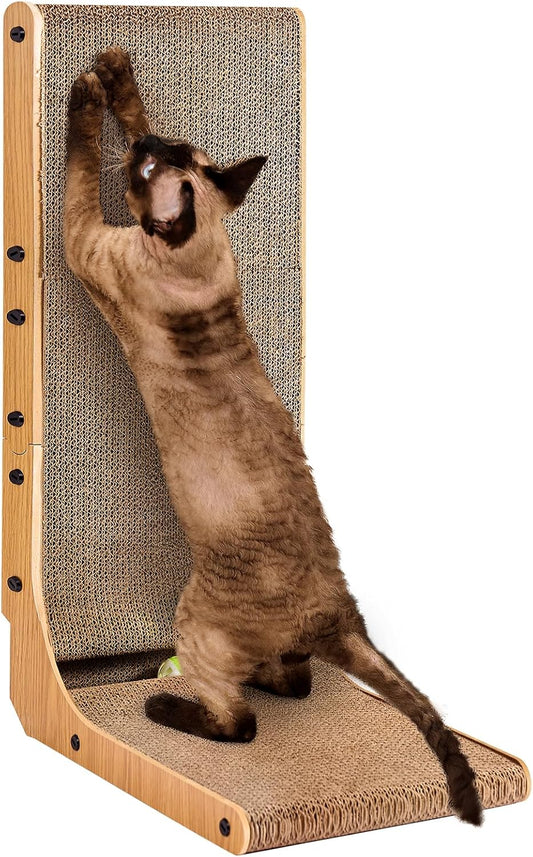 Griffoir pour Chat - Carton Ondulé Haute Densité - Design en L