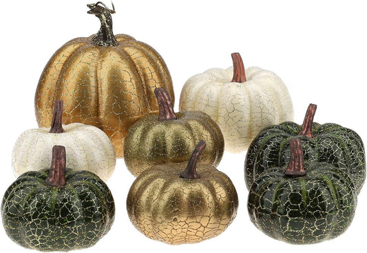 Citrouilles Artificielles - Simulation Réaliste - Décoration d'Automne