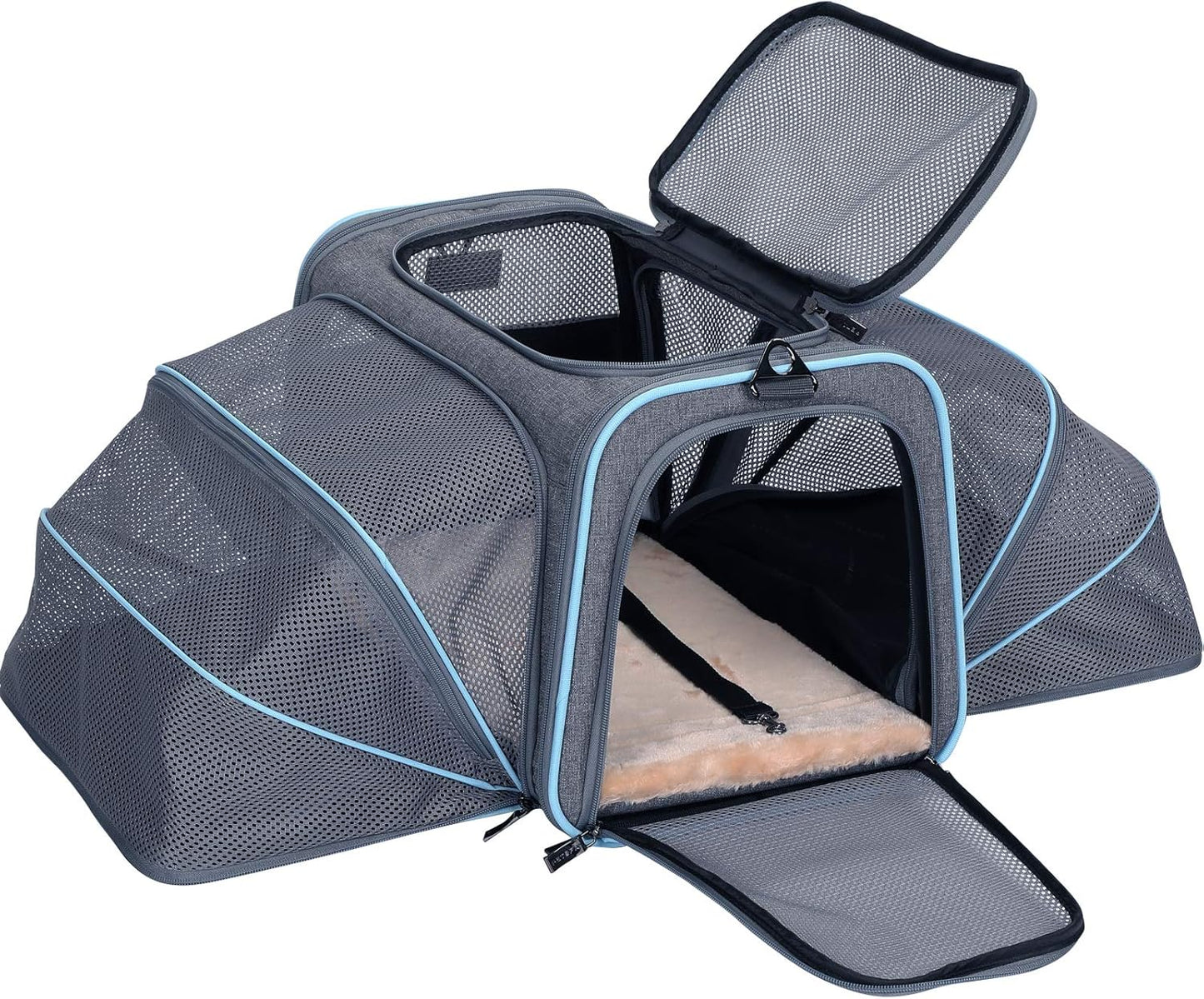 Sac Transport Chat Extensible - Tapis Amovible - Oxford 600D