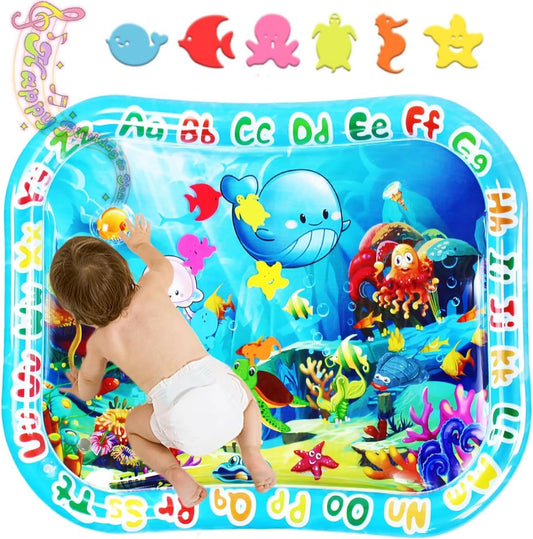 Tapis d'Eau pour Bébé - Non Toxique - Animaux Marins