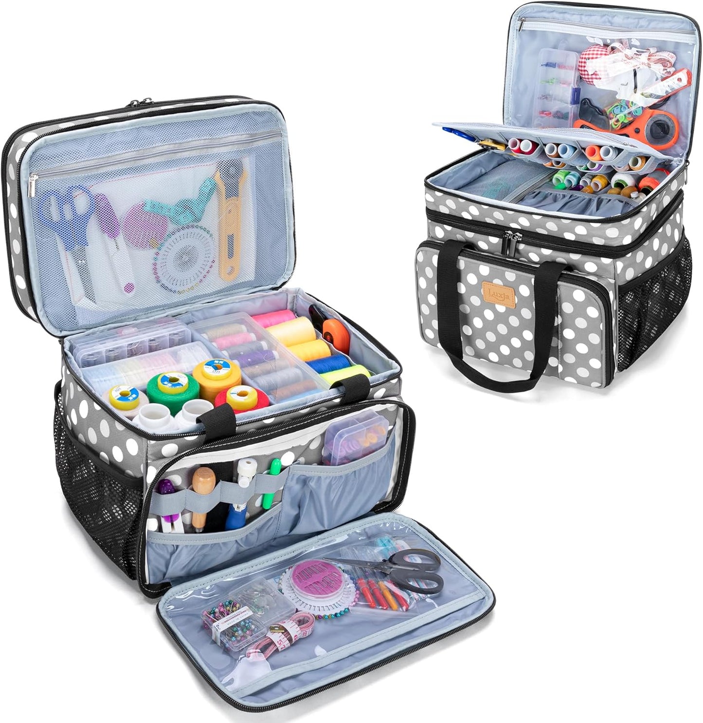 Luxja - Sac Organisateur de Couture - Grand Format - Poches Variées
