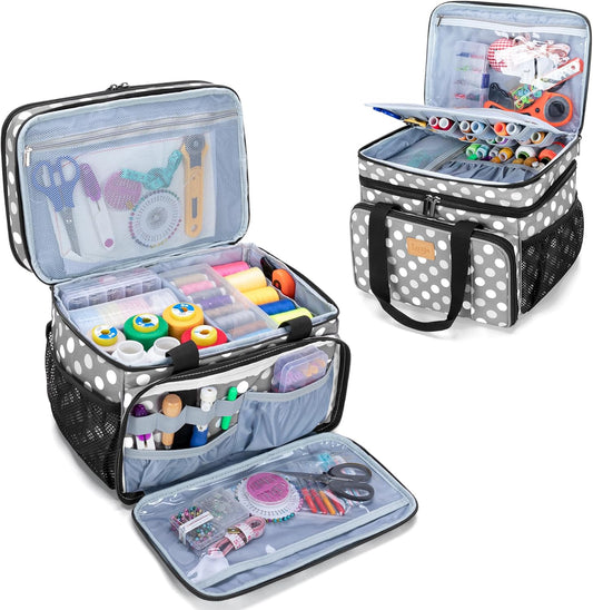 Luxja - Sac Organisateur de Couture - Grand Format - Poches Variées