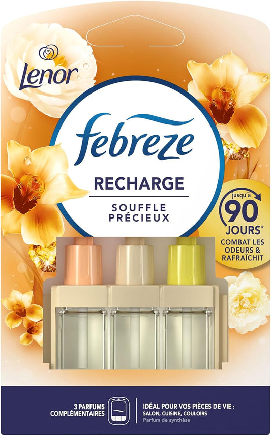 Désodorisant Électrique - 3 Parfums Alternants - Jusqu'à 90 Jours