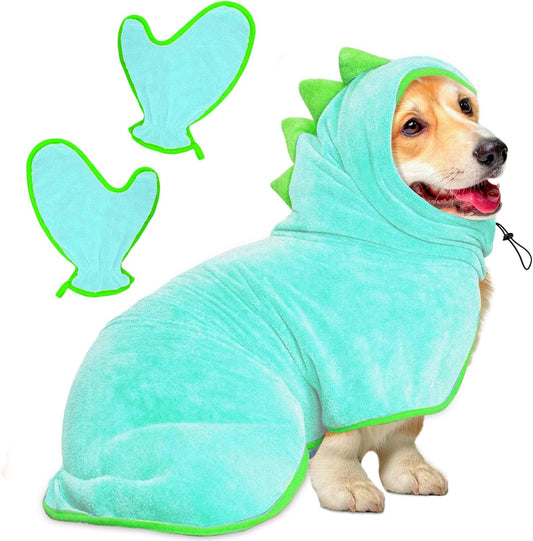 Peignoir pour Chien - Super Absorbant - Microfibre Douce