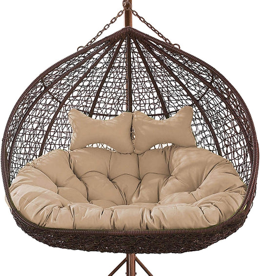 Coussin de Siège Lavable - Jardin Double - Pour Chaise Suspendue