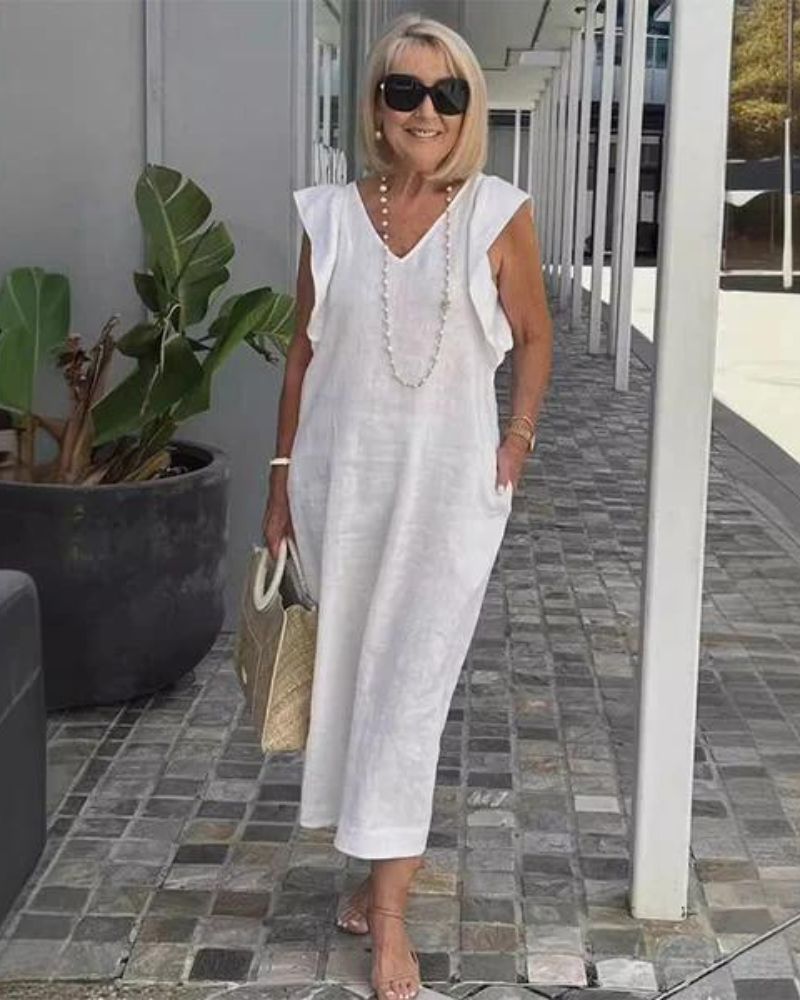 GLORIA – ROBE LONGUE EN LIN