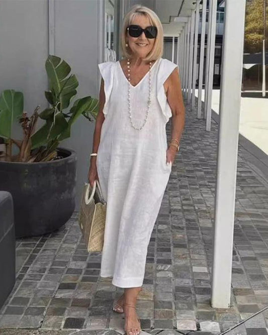 GLORIA – ROBE LONGUE EN LIN