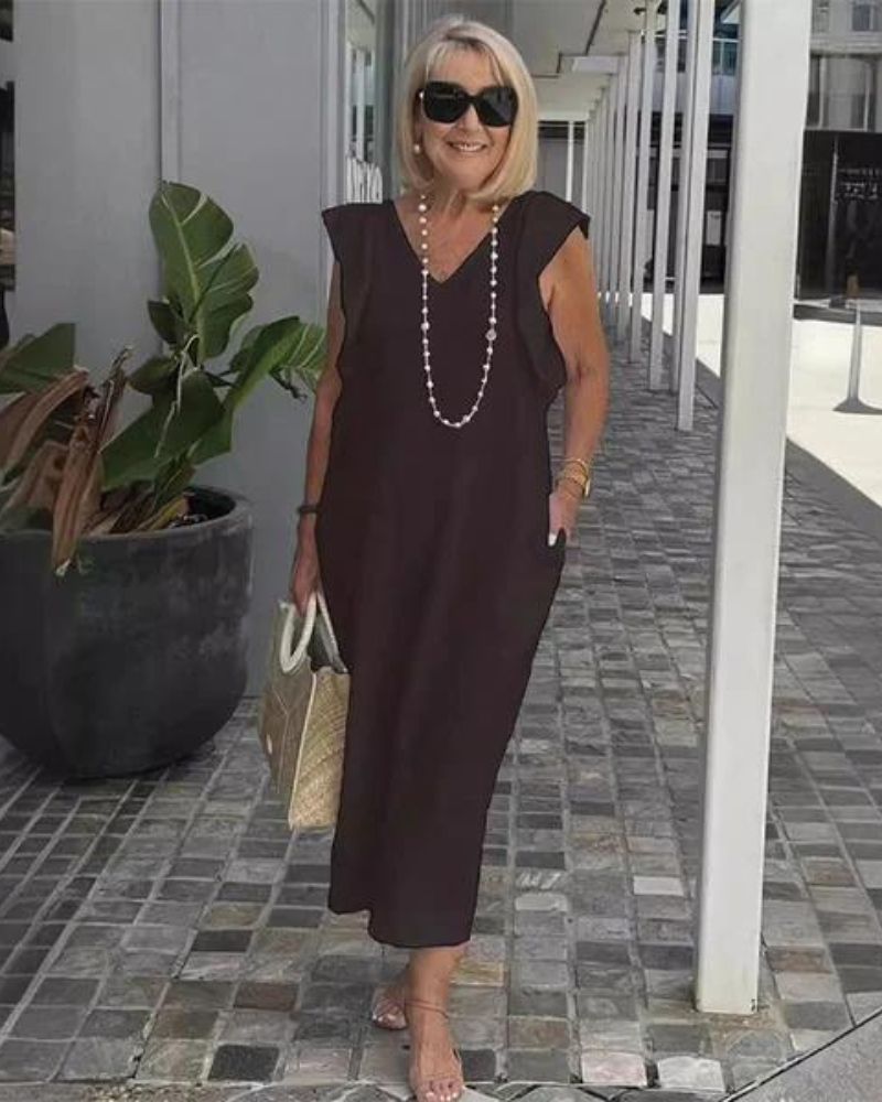 GLORIA – ROBE LONGUE EN LIN