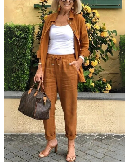 AIRENA - Ensemble Chemise et Pantalon