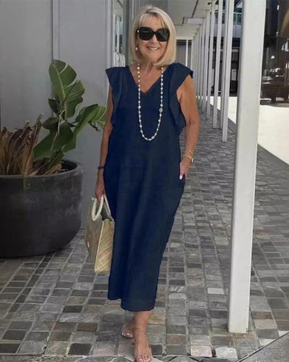 GLORIA – ROBE LONGUE EN LIN