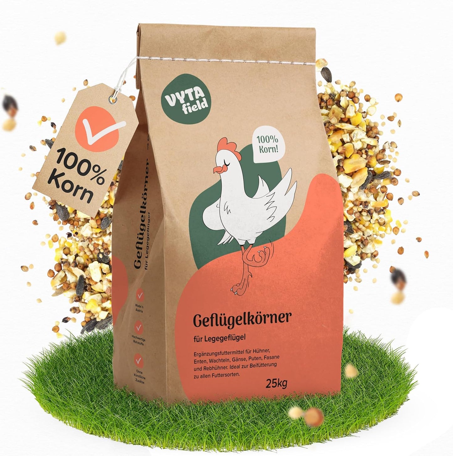 Nourriture pour Volailles - Graines Naturelles - Sans Additifs Artificiels