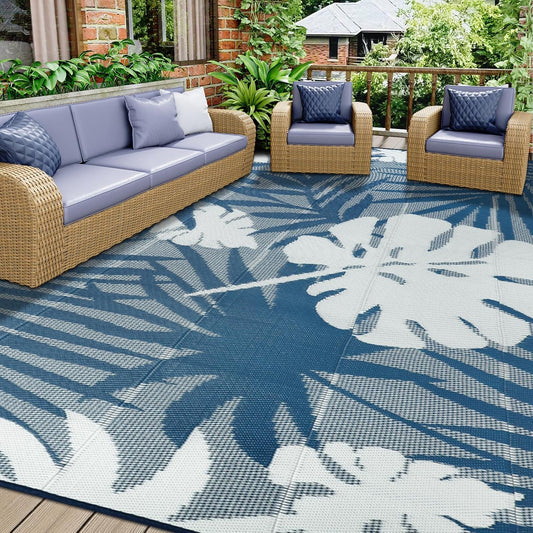 Tapis d'Extérieur Réversible - Résistant aux UV - Imperméable 245x305cm