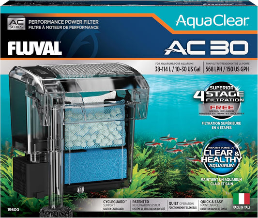 Filtre à Dos pour Aquarium - Filtration 4 Étapes - CycleGuard