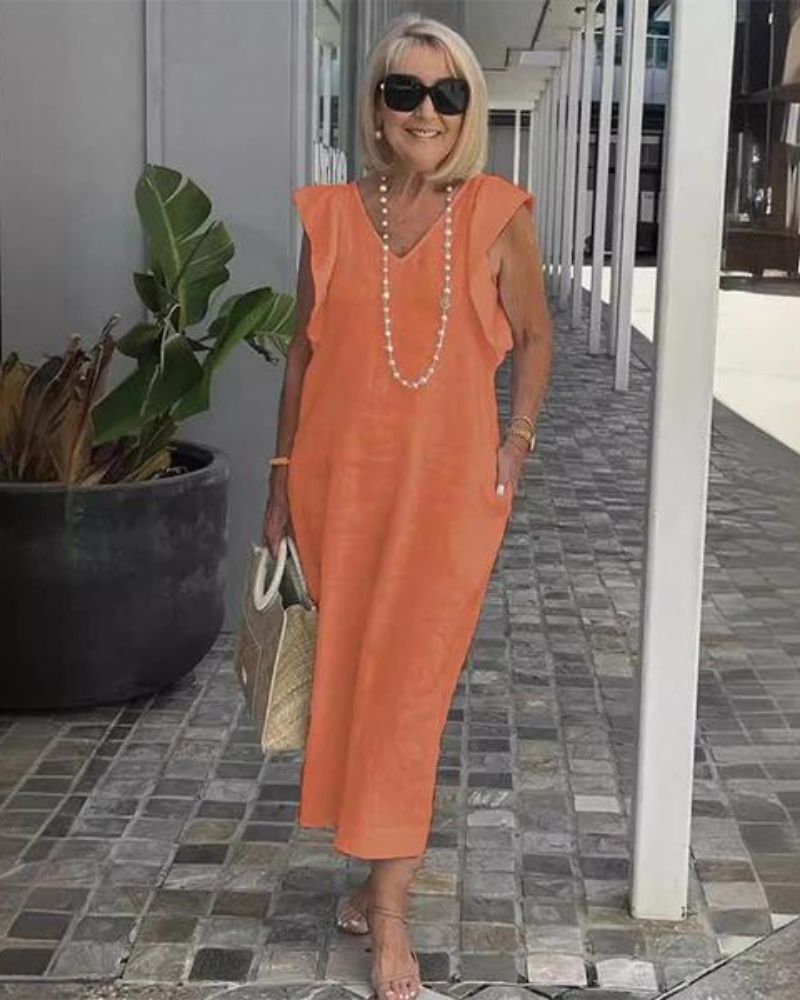GLORIA – ROBE LONGUE EN LIN