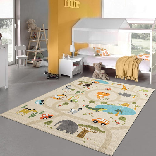 Tapis de Jeu Safari - Antidérapant - Certifié OEKO-TEX