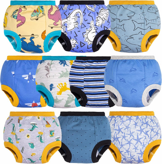 Sous-vêtements d'apprentissage en Coton - Lot de 10 - Pour Bébé Garçon