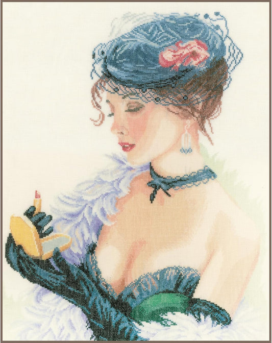 Kit de Broderie Point de Croix - Écru - Dimensions 33 x 45 cm