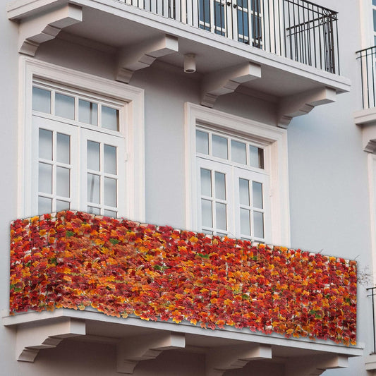 Pare-Vue de Balcon - Résistant aux Intempéries - Cadre en Treillis Flexible