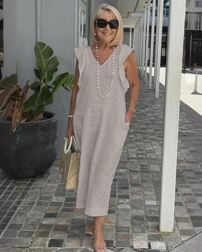 GLORIA – ROBE LONGUE EN LIN