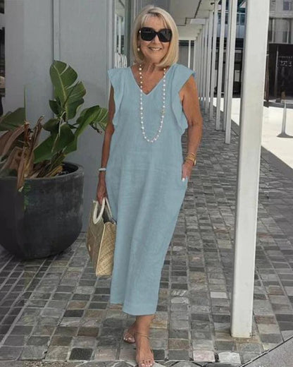 GLORIA – ROBE LONGUE EN LIN